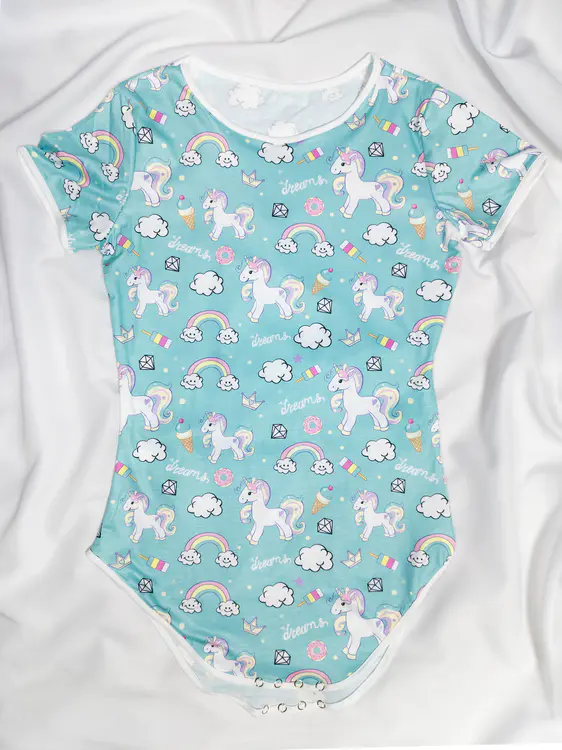 Боди "Бирюзовые единорожки"